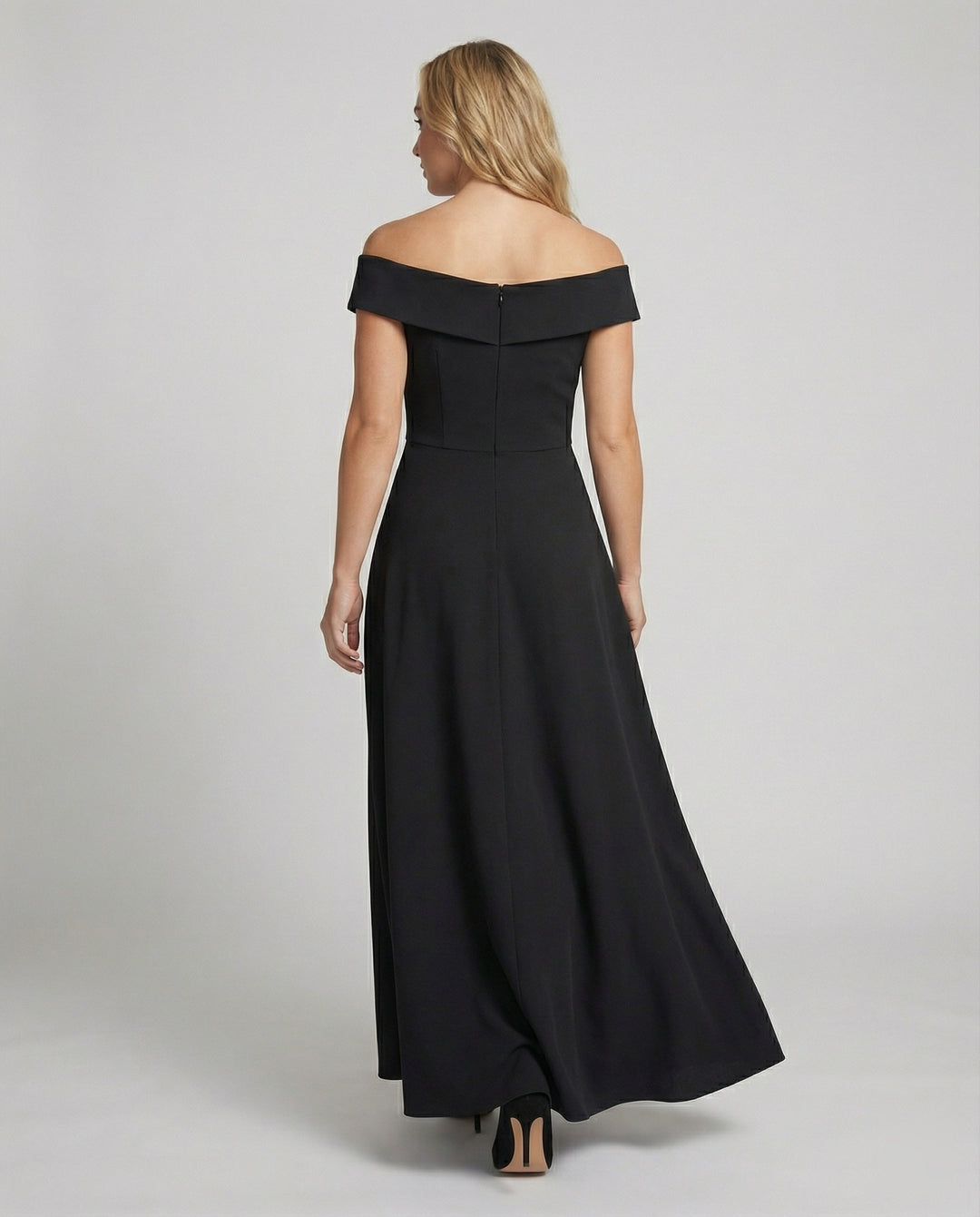 EB | Elegantes Off-Shoulder Langes Catwalk Abendkleid
