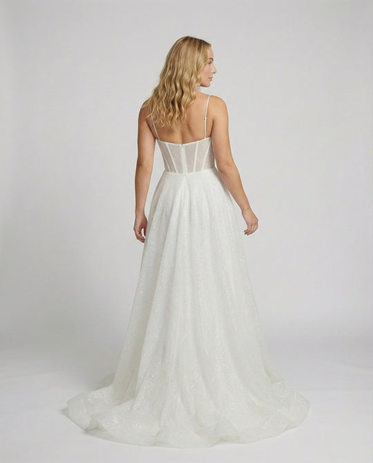 EB | Glitter Ballkleid mit Schnürung