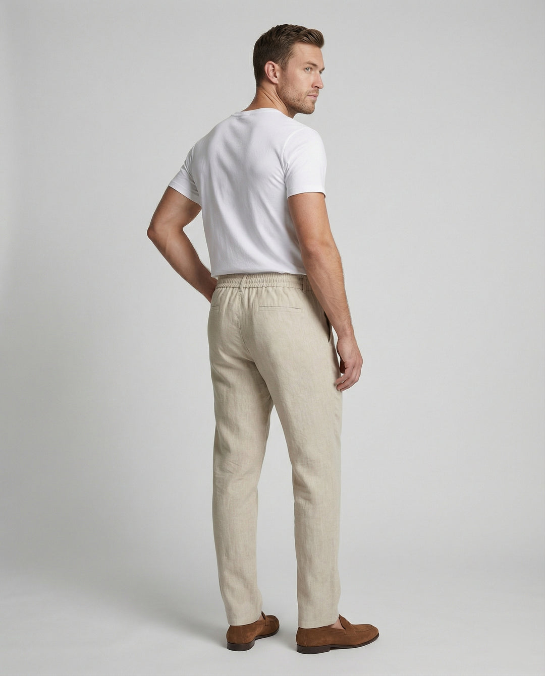 Herren Bequeme und luftige Freizeithose mit weitem Schnitt EB
