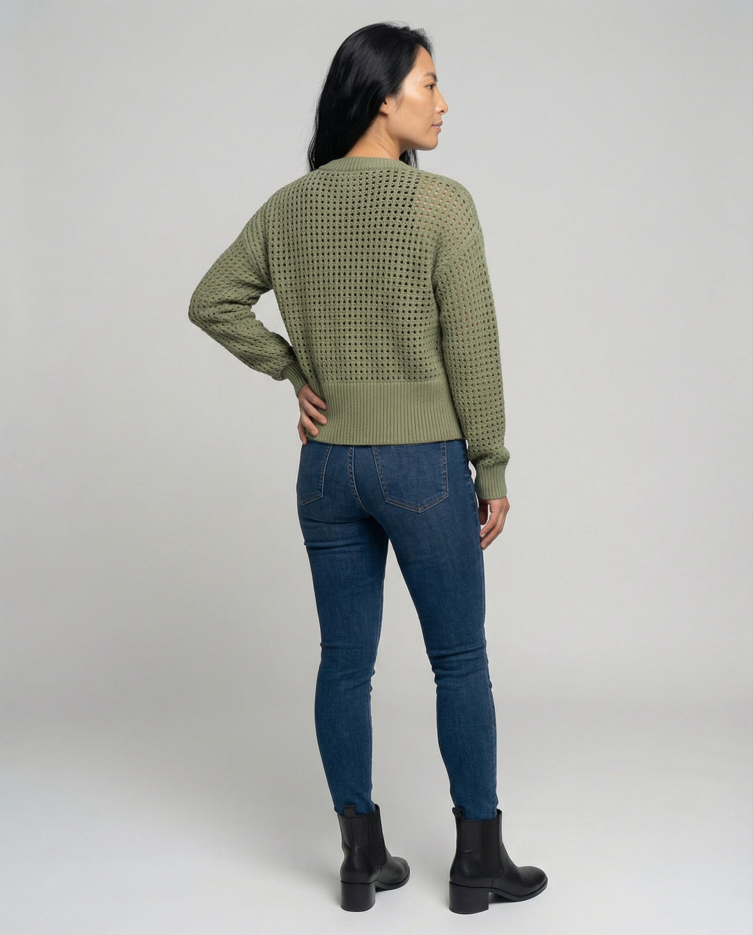 Damen luftiger Strickcardigan EB