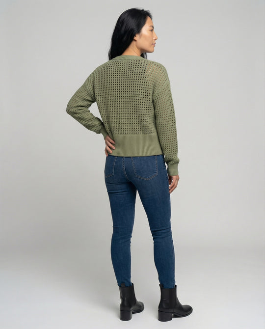 Damen luftiger Strickcardigan EB