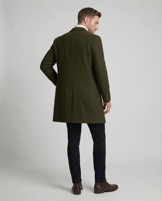 Herren eleganter Longblazer mit modernem Schnitt und doppelter Knopfreihe EB