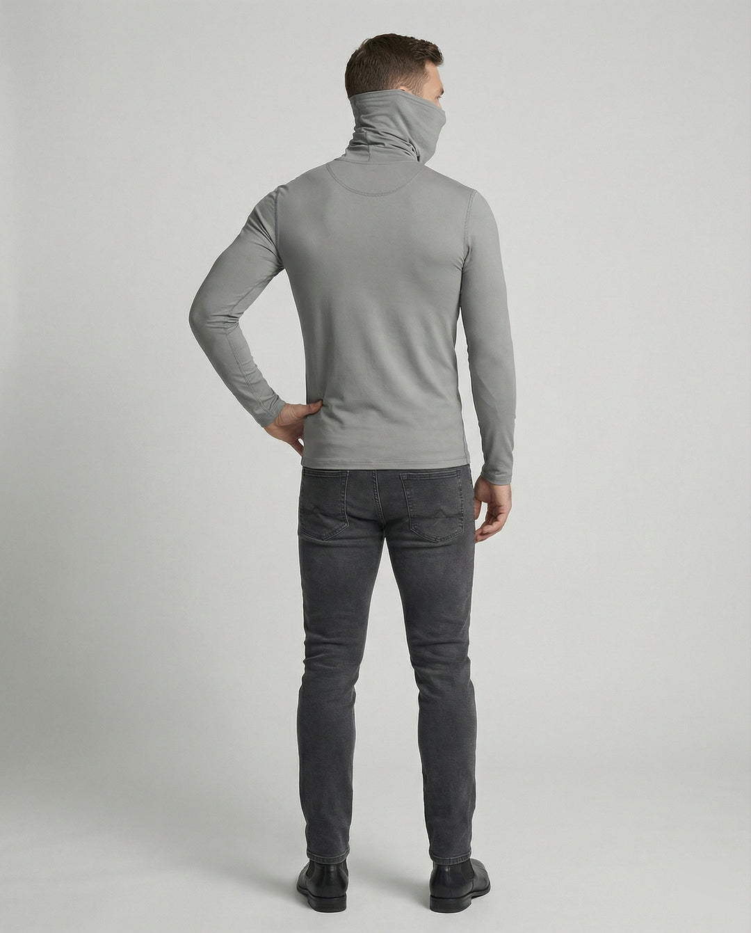 Herren Funktionsshirt mit hohem Kragen und innovativem Feuchtigkeitsmanagement EB