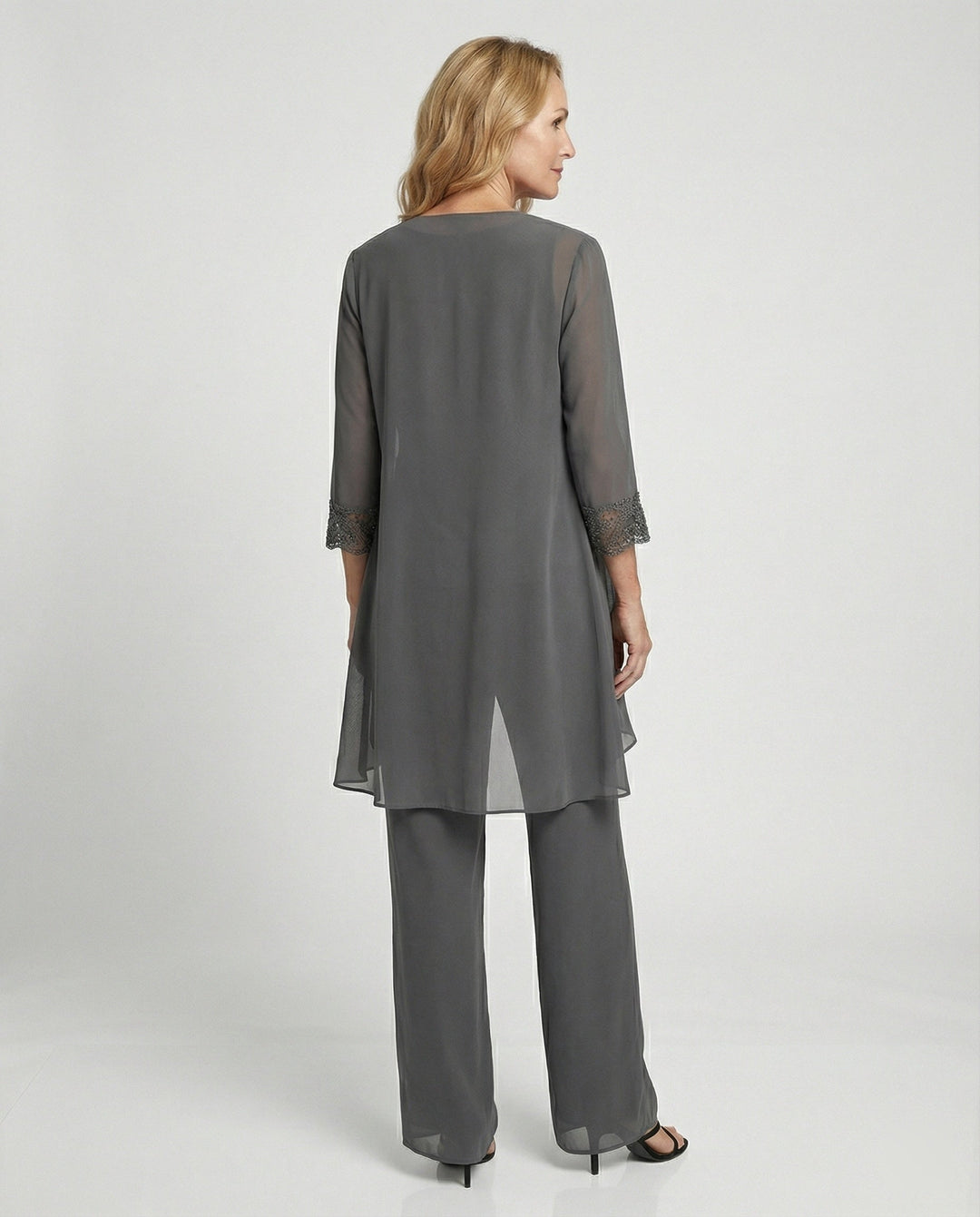 EB - Damen Elegantes Dreiteiliges Set, Stilvoll & Harmonisch Kombiniert