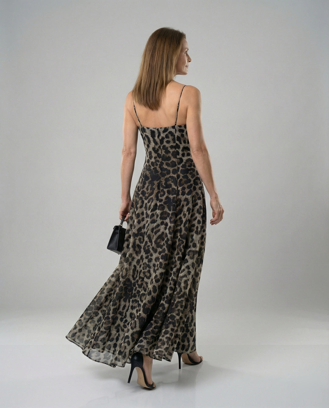 Damen A Linien Kleid mit Print