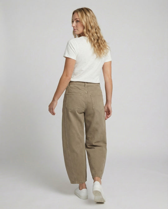 EB | Damen Trendy Weite-Bein Hose Denim