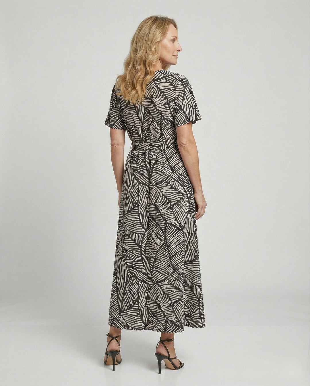 Maxikleid Damen Zebra Print