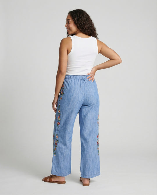 EB | Floral Print Lockere Jeanshose für Frauen