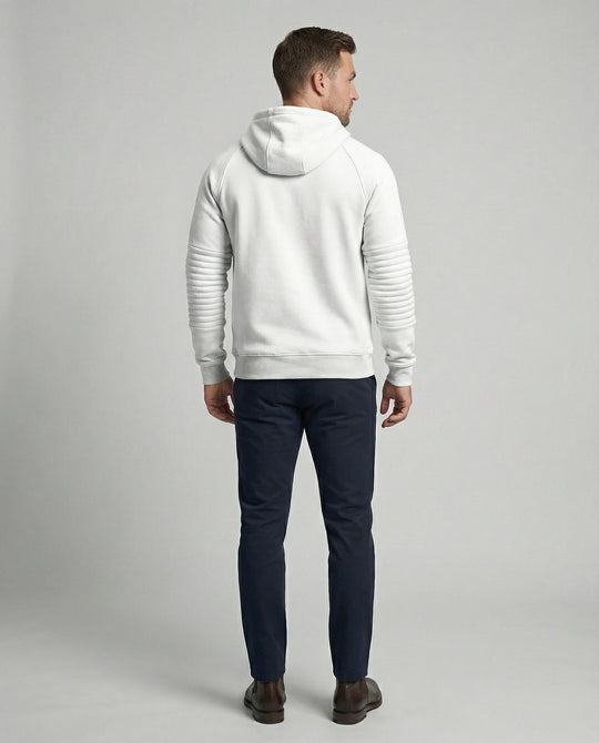 Herren sportlicher Hoodie mit praktischen Reißverschlusstaschen und verstellbarem Kapuzenzug EB