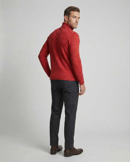 Herren Rollkragenpullover aus weichem Merinowolle EB
