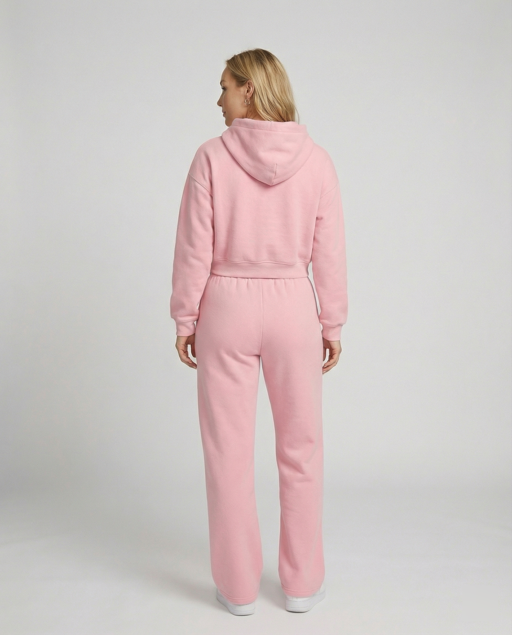 Damen Sweat-Set mit lässigem Schnitt und hohem Kragen EB