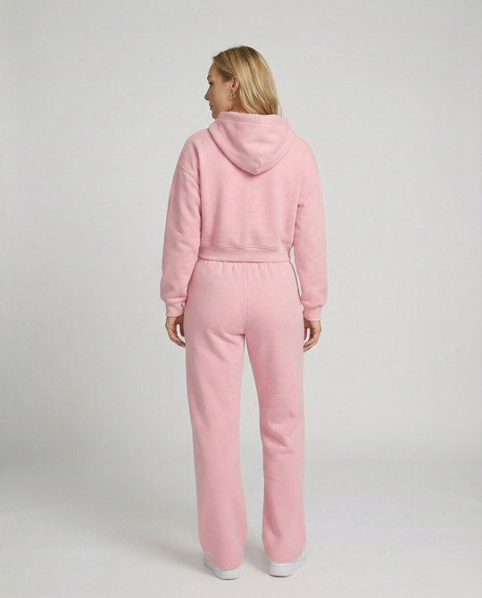 Damen Sweat-Set mit lässigem Schnitt und hohem Kragen EB
