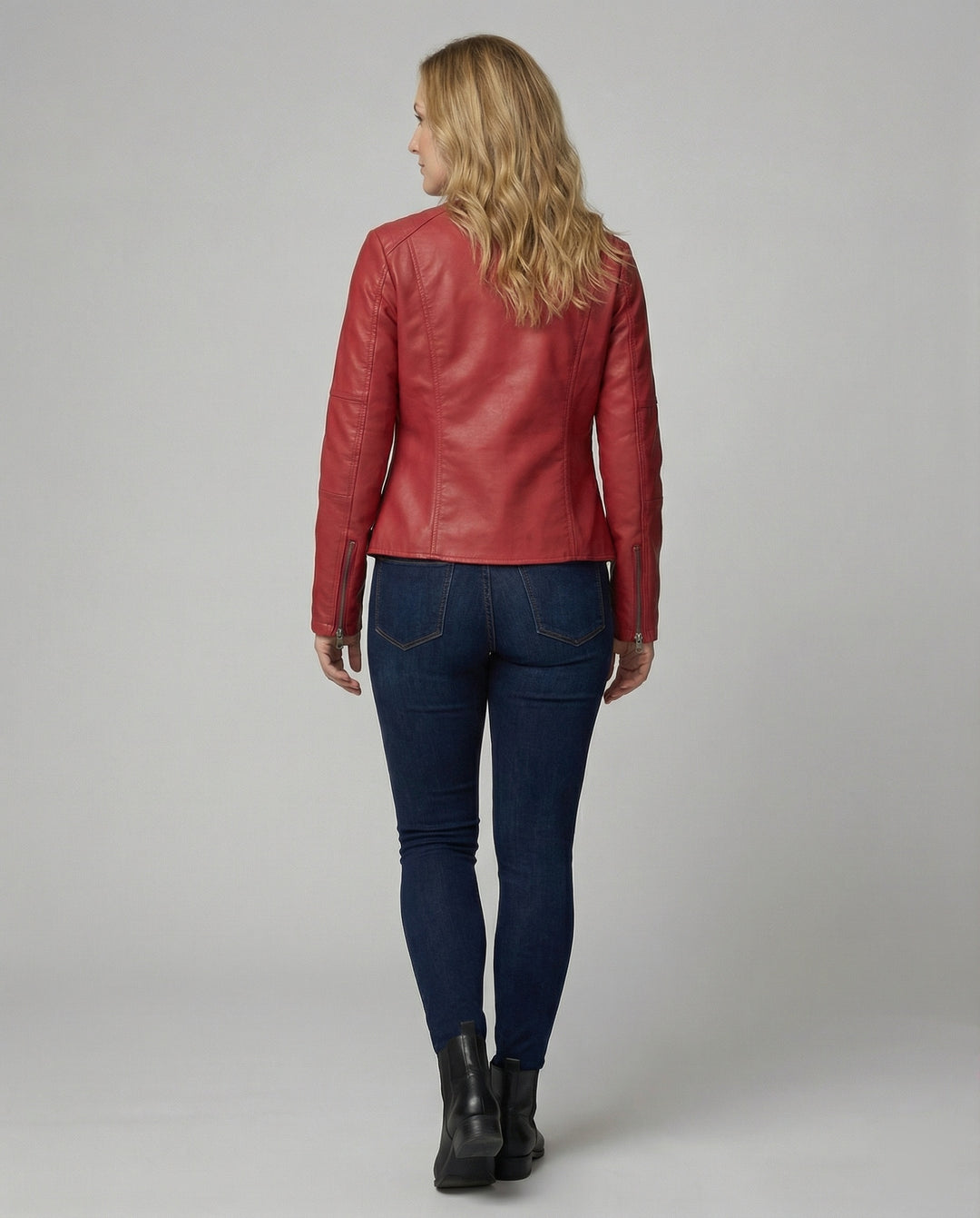 EB | Luxuriöse Stilvolle Lederjacke für Frauen