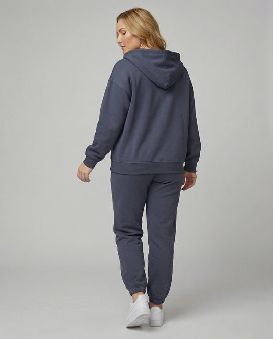 Damen Fleece Jogginganzug mit Kapuze EB
