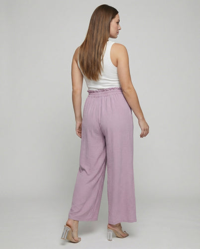 Damen Culotte-Hosen mit weitem Bein und elastischem Bund EB