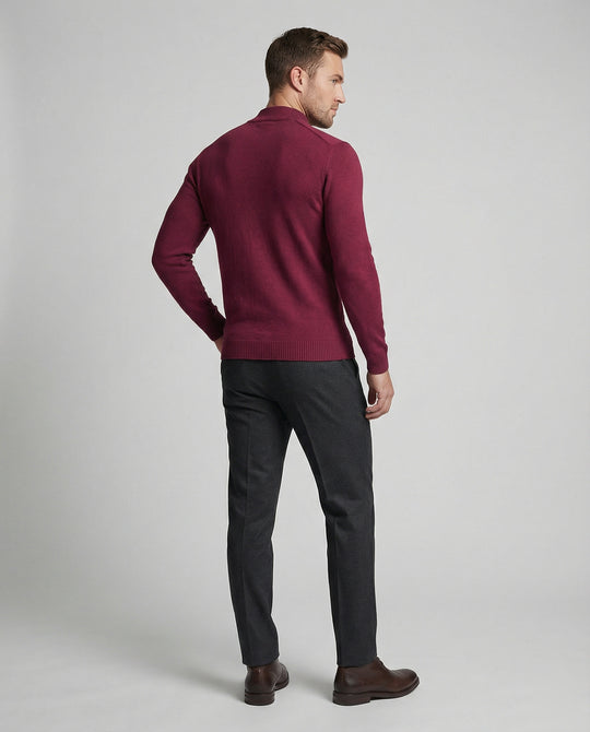 Herren eleganter Pullover mit Stehkragen EB