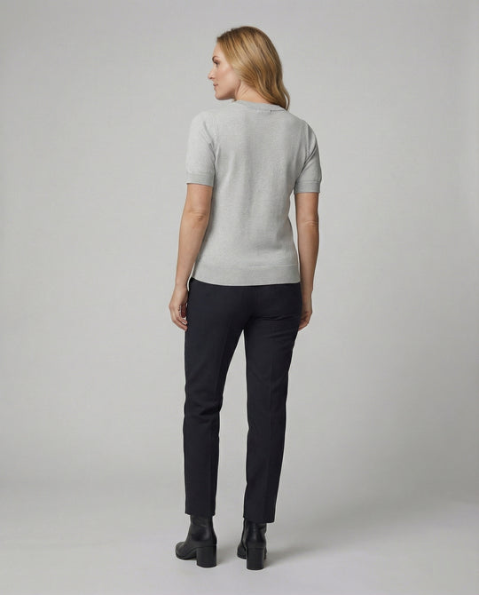 Damen Baumwollpullover mit kurzem Arm EB