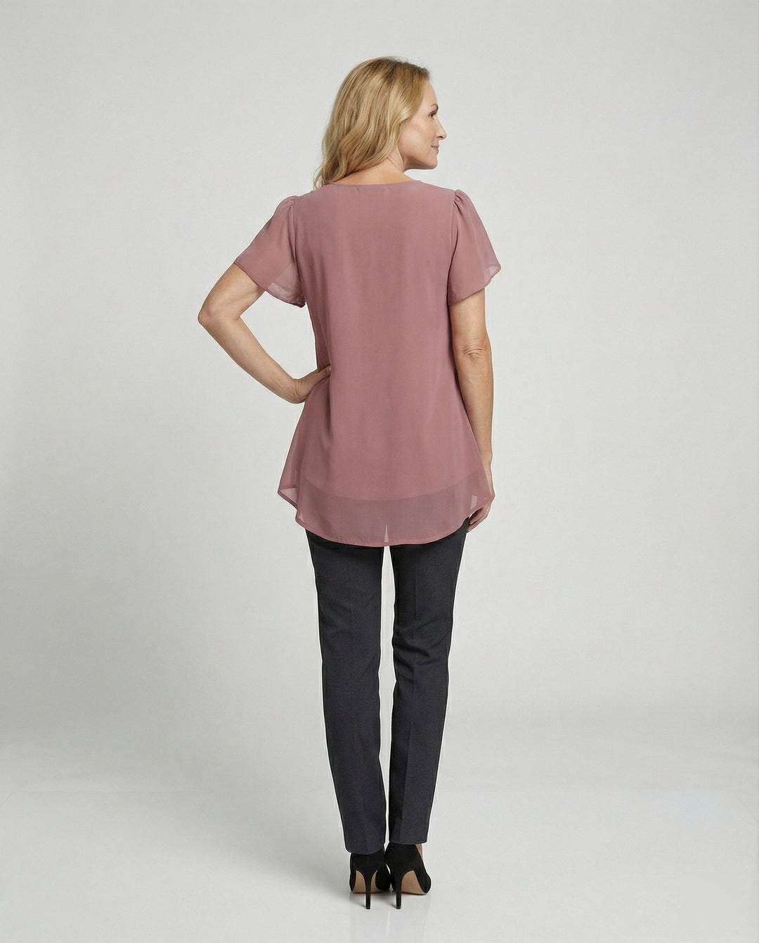 Tunika Bluse Damen mit Schmetterlingsärmeln