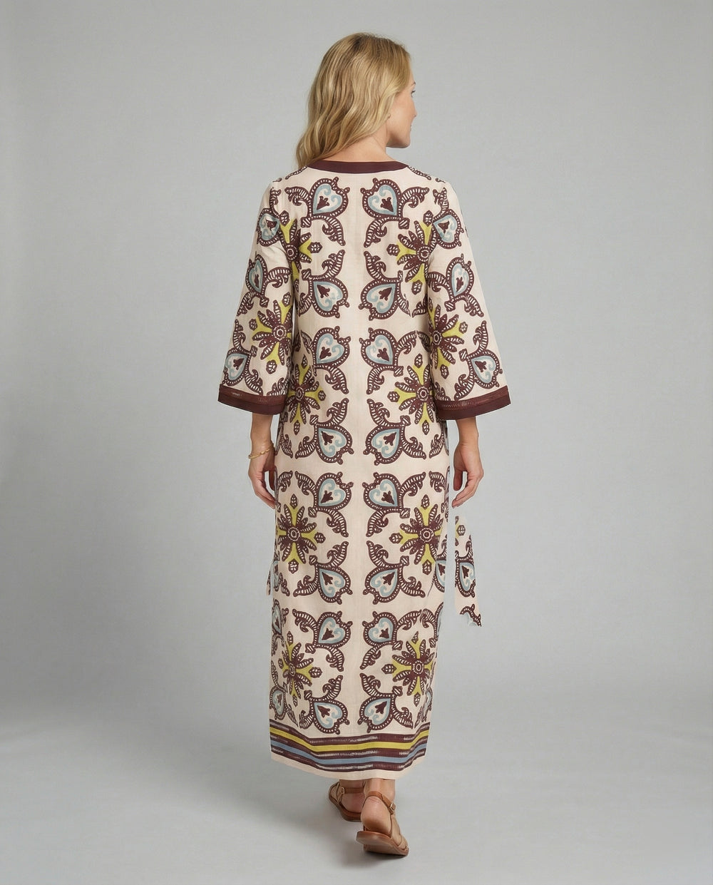 Freizeitkleid Damen Kaftan Maxikleid