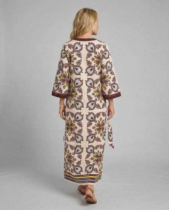 Freizeitkleid Damen Kaftan Maxikleid