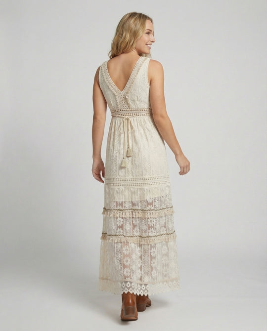 EB | Anmutiges Boho-Spitzenkleid für Den Sommer