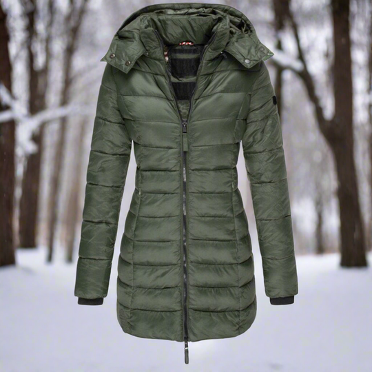 EB | Kapuzen Daunenjacke Stepp Langjacke