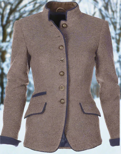 EB | Blazer mit Hohem Kragen Vielseitig und Schick für Frauen