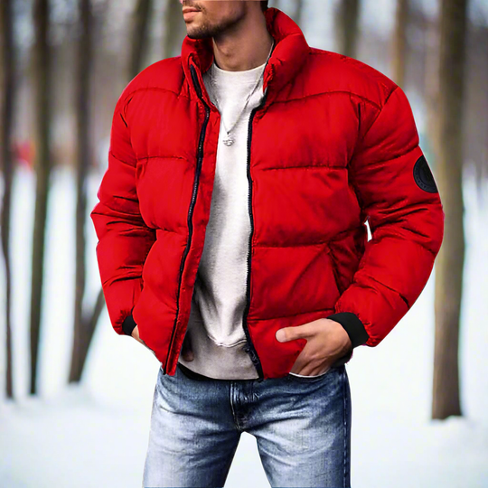 EB | Daunenjacke Isolierend und Leicht Hoher Kragen Gestepptes Design Winddicht und Warm