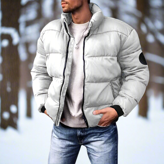 EB | Daunenjacke Isolierend und Leicht Hoher Kragen Gestepptes Design Winddicht und Warm