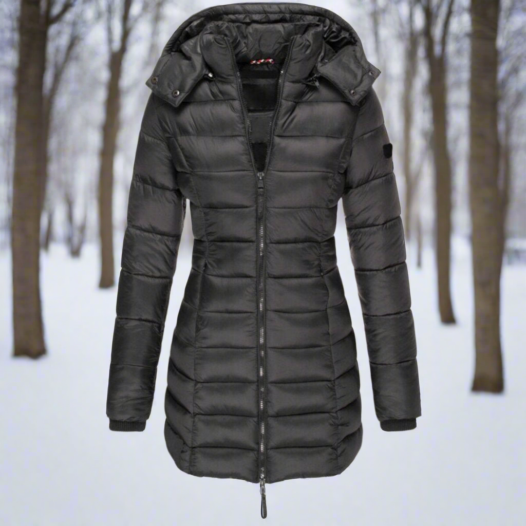 EB | Kapuzen Daunenjacke Stepp Langjacke