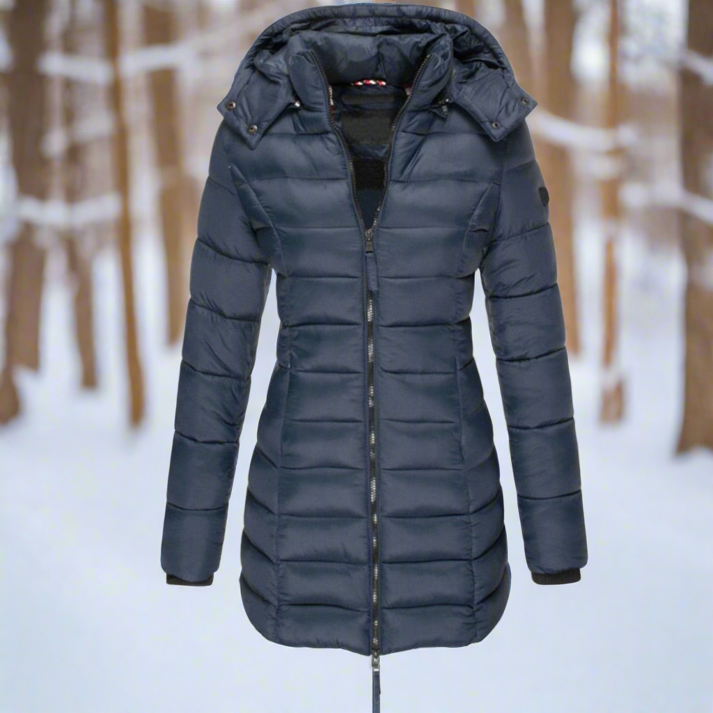 EB | Kapuzen Daunenjacke Stepp Langjacke