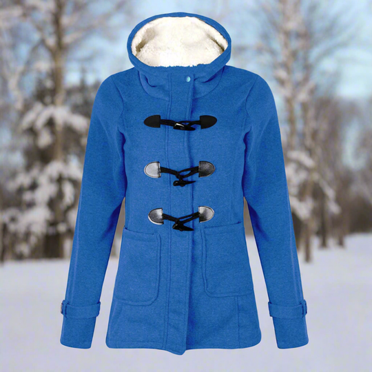 EB | Woll Toggle Duffle Coat - Kapuzen Fleece Gefütterter Duffle Coat