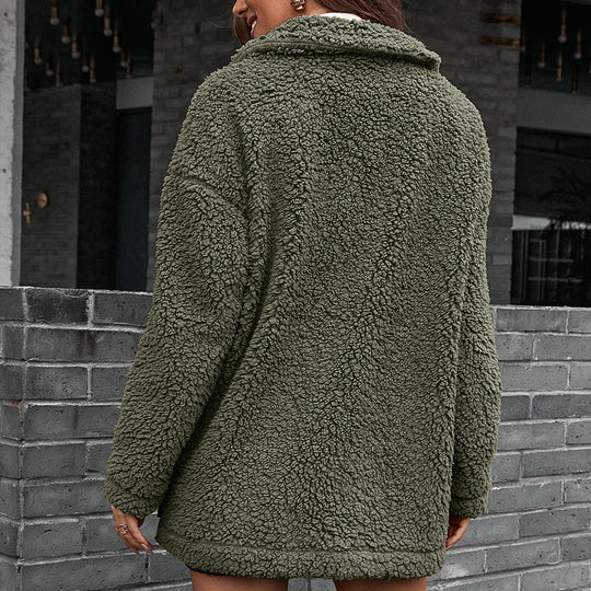 EB | Sherpa-Jacke mit Reverskragen für Frauen