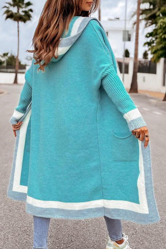 EB | und Winter Freizeit Alleskönner Kapuzen langer Cardigan Pullover Jacke