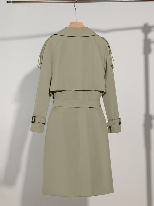 EB | Mantel mit Gürtel-Design Casual Plus Size für Frauen Perfekt für lässige Tage