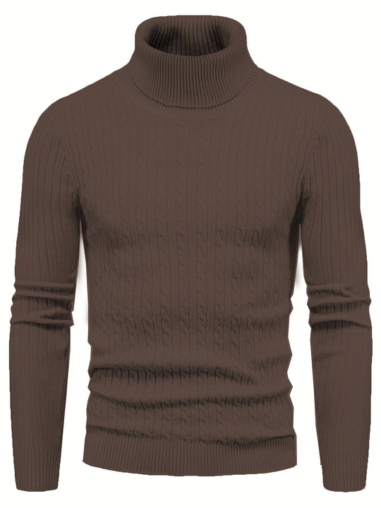 EB | Kabelstrick Rollkragenpullover Weich und Warm Perfekt für Herbst und Winter