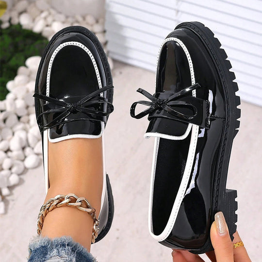 Elegante Orthopädische Loafer Mit Blockabsatz EB EB