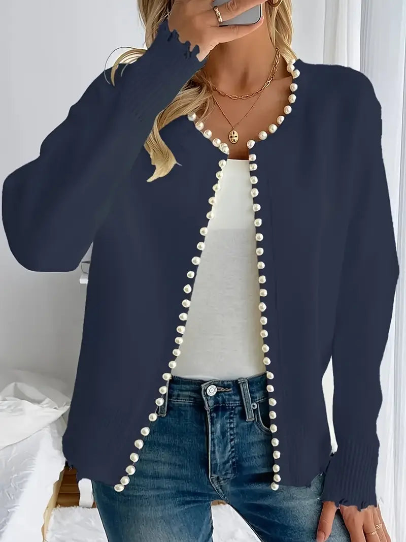 EB | Strickjacke für Damen, elegant & mit Perlen