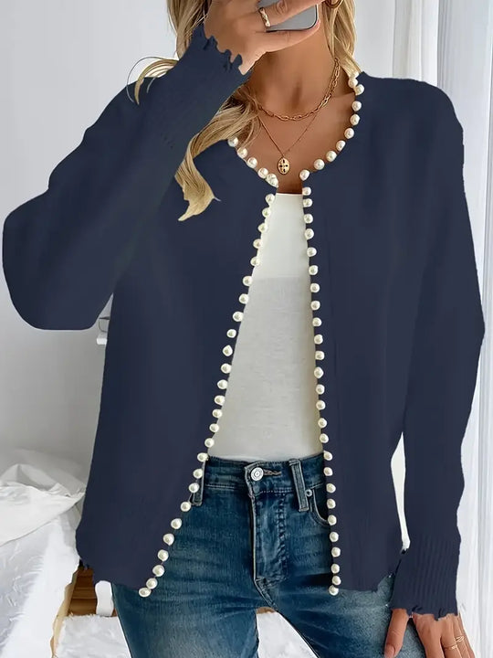 EB | Strickjacke für Damen, elegant & mit Perlen