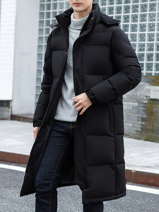 EB | Lange Pufferjacke mit Kapuze Polyester Isolierend und Stilvoll