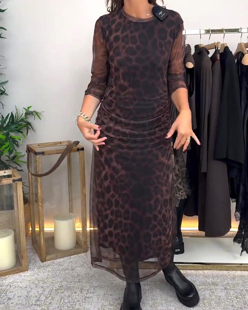 EB | Kleid mit Leopardenmuster
