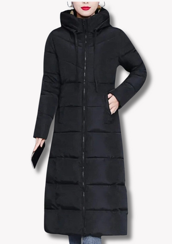 EB - Lässige Winter Lange Vollreißverschluss Daunenjacke für Damen