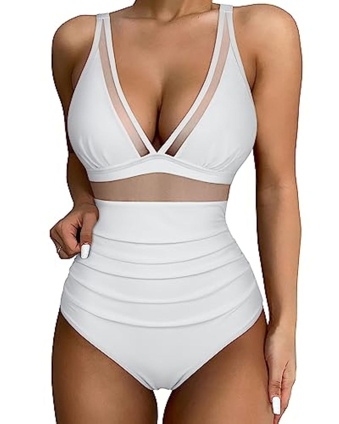 EB | Einteiliger hohler Badeanzug mit hoher Taille