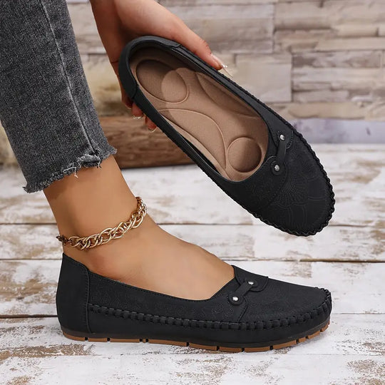 Damen-Lederschuhe, rutschfest & weich EB EB