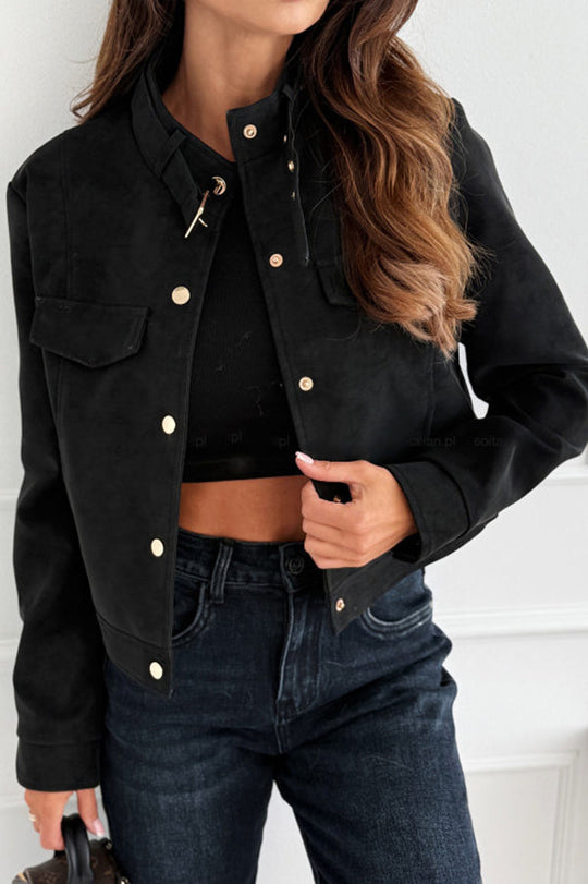 EB | Stylische Langärmlige Freizeitjacke mit Knöpfen