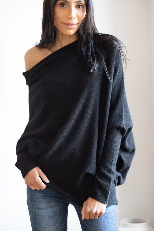 EB | Asymmetrisch Drapierter Pullover