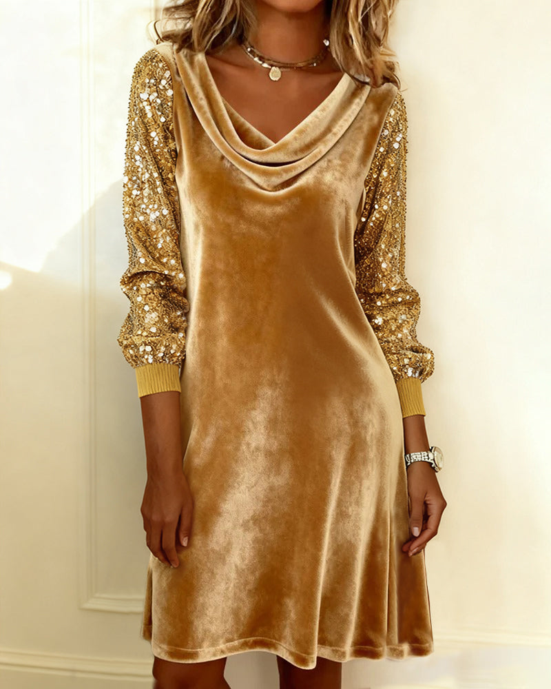 EB | Kleid Aus Samt und Pailletten