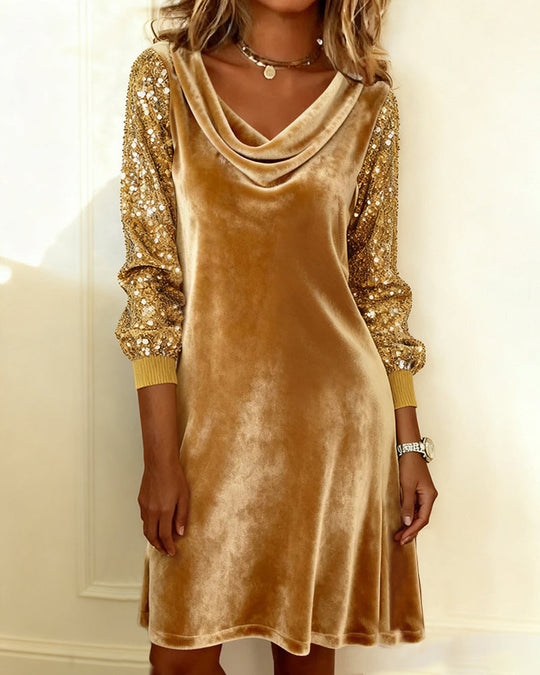 EB | Kleid Aus Samt und Pailletten