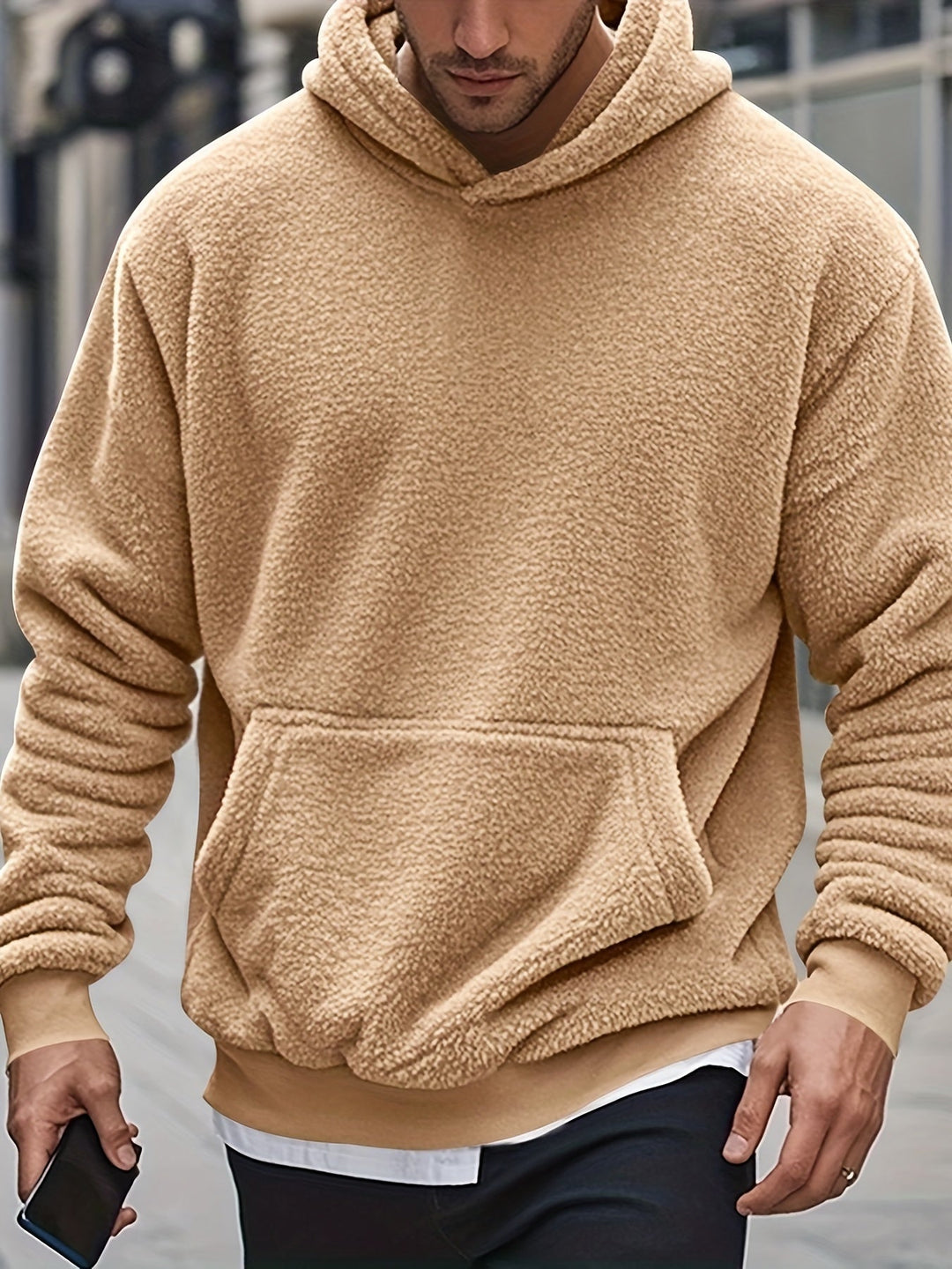 EB | Weiche Fleece-hoodie Polyester Komfort und Stil