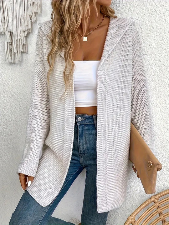 EB | Strickjacke mit Angriffsbereiter Kapuze